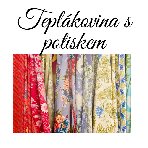Teplákovina s potiskem