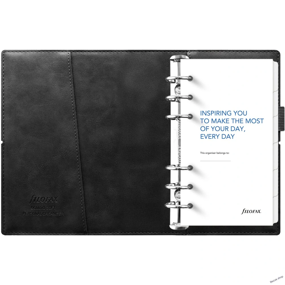 Filofax, Diář Domino Soft, osobní, černý, modular
